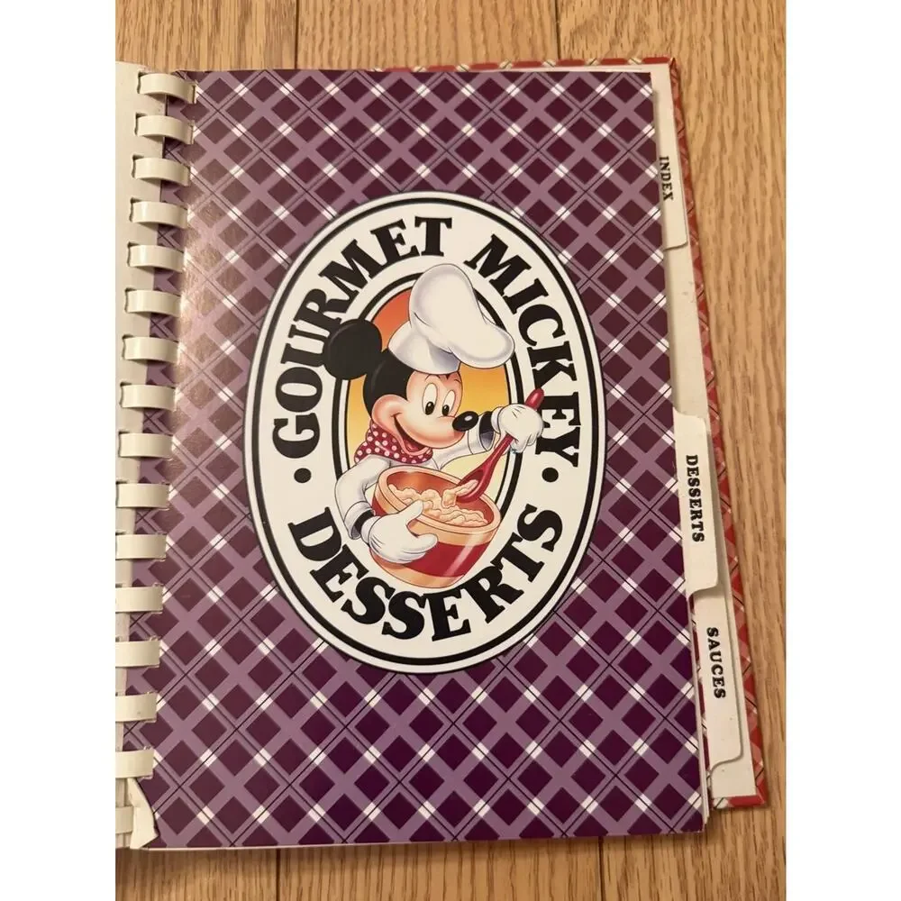 Vintage DISNEY Cooking with Mickey Mouse Gourmet COOKBOOK Vol II Park Recipes